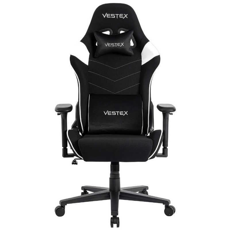 ルームワークス　ゲーミングチェア ［W720xD720xH1205〜1275mm］ VESTEX S2シリーズ(フットレストなし) ホワイト　VES-S2WH_1