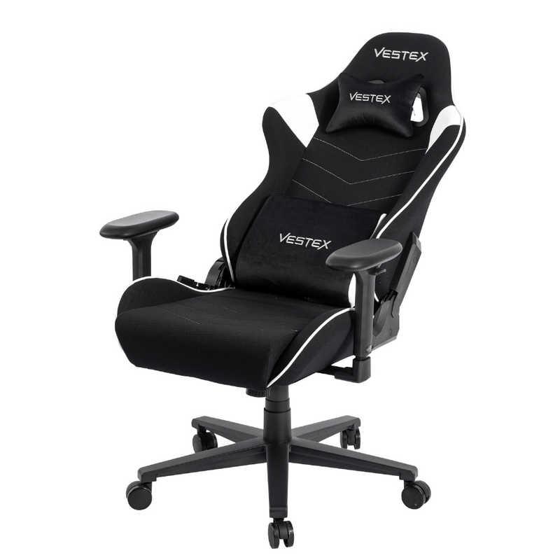 ルームワークス　ゲーミングチェア ［W720xD720xH1205〜1275mm］ VESTEX S2シリーズ(フットレストなし) ホワイト　VES-S2WH_2