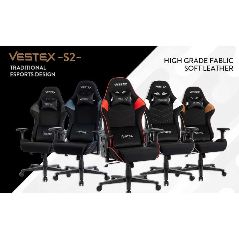 ルームワークス　ゲーミングチェア ［W720xD720xH1205〜1275mm］ VESTEX S2シリーズ(フットレストなし) ホワイト　VES-S2WH_6