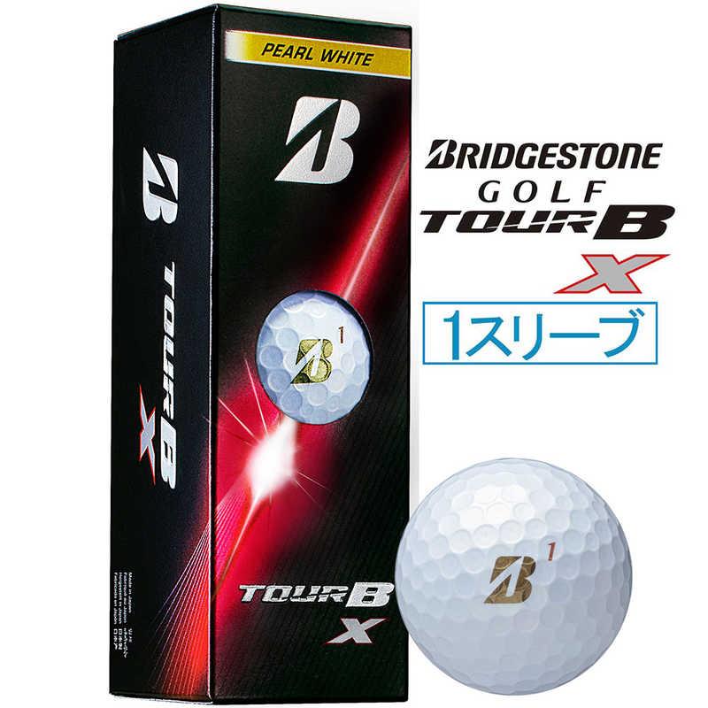 ブリヂストン ゴルフボール TOUR B X ［3球(1スリーブ)］ パール