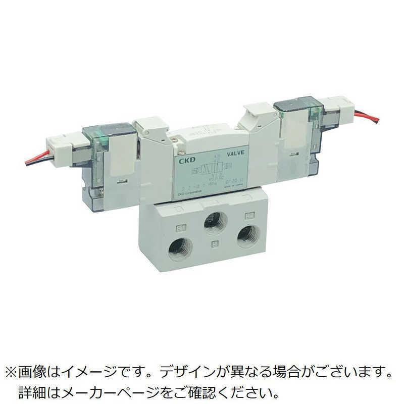 CKD　CKDパイロット式5ポート弁ベース配管 　4GB120R-06-E2-3