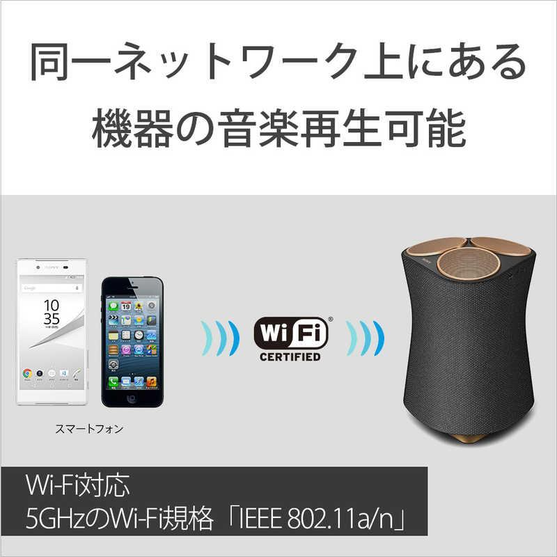 ソニー SONY Bluetoothスピーカー ブラック Wi-Fi対応 SRS