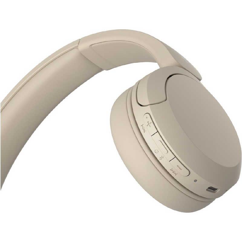 SONY（ソニー） ブルートゥースヘッドホン ベージュ［リモコン・マイク