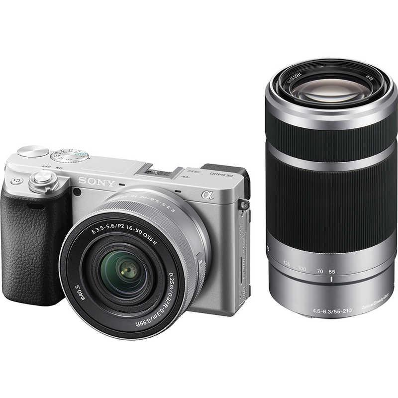 SONY α6400 ILCE-6400X ダブルズームレンズキット [シルバー]の商品画像（Yahoo!ショッピング）