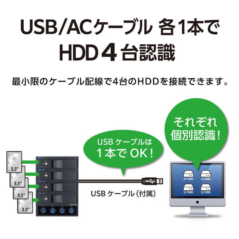 CENTURY（センチュリー） 独立電源スイッチ搭載 USB3.2 Gen1接続 3.5