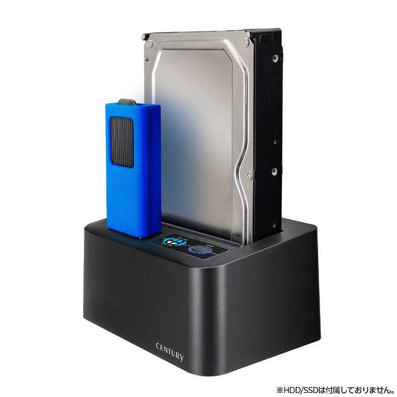 センチュリー M.2 NVMe SSD ＆ SATA HDDSSD コピー機能搭載 USB3.2