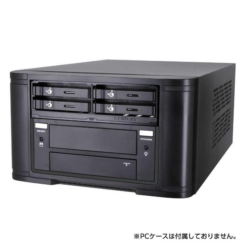 センチュリー 5インチベイ内蔵 2.5インチSATA 6G HDD/SSD×4 ラック
