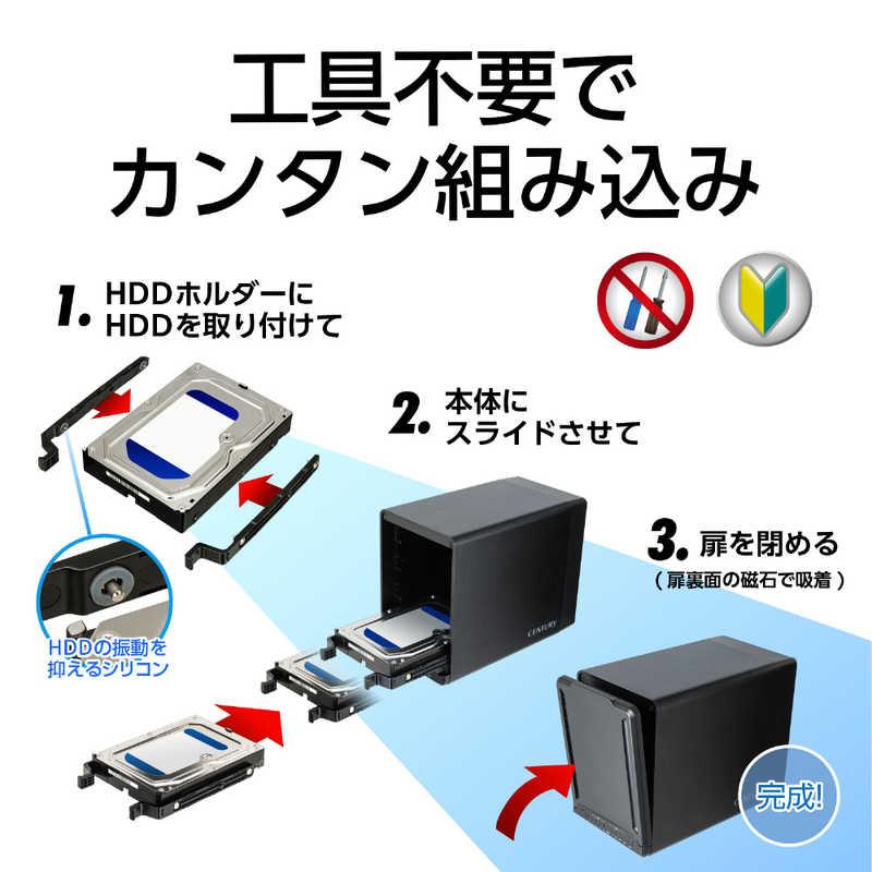 センチュリー 裸族のゲートハウス 4Bay 裸族 ［3.5インチ対応 /SATA /4