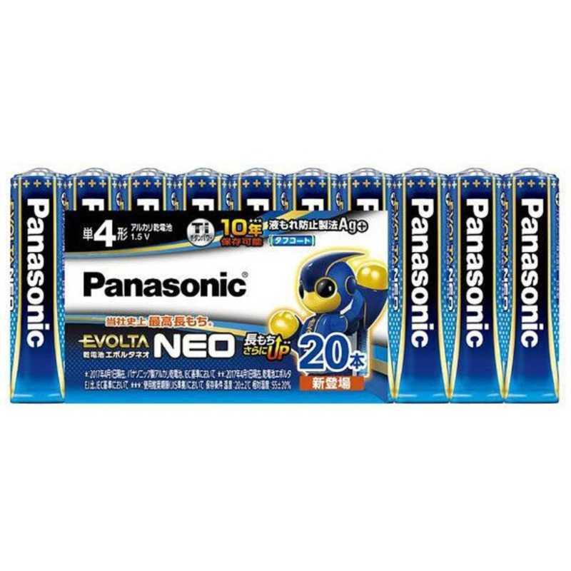 パナソニック Panasonic 単４形 ブランド品 ２０本 LR03NJ 20SW エボルタネオ アルカリ乾電池 オンラインショッピング