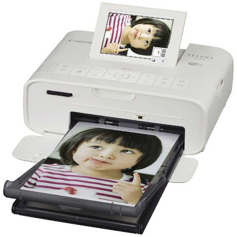 キヤノン CANON コンパクトフォトプリンター SELPHY セルフィー セルフィー ホワイト CP1300(WH)|コジマ|01