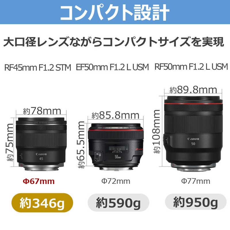 キヤノン CANON RFレンズ RF45mm F1.2 STM ［キヤノンRF / 単焦点