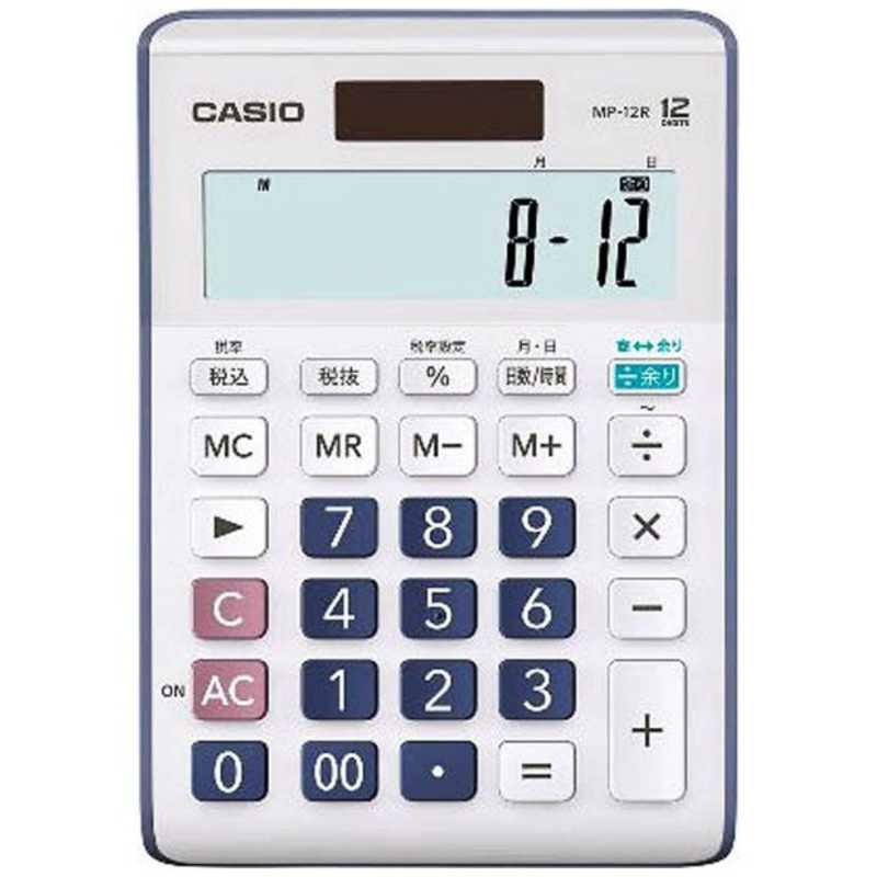 CASIO（カシオ） 余り計算(表示)電卓 MP-12R-N : コジマYahoo!店
