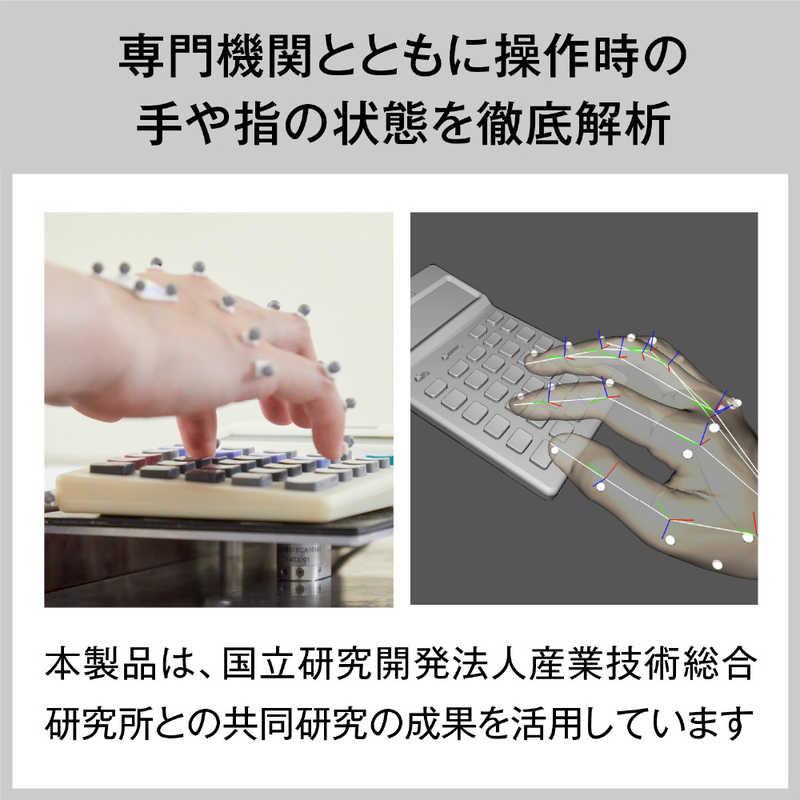 カシオ CASIO 人間工学電卓 ジャストタイプ・左手用 ［12桁］ ホワイト JE-12D-L-WE-Nの画像