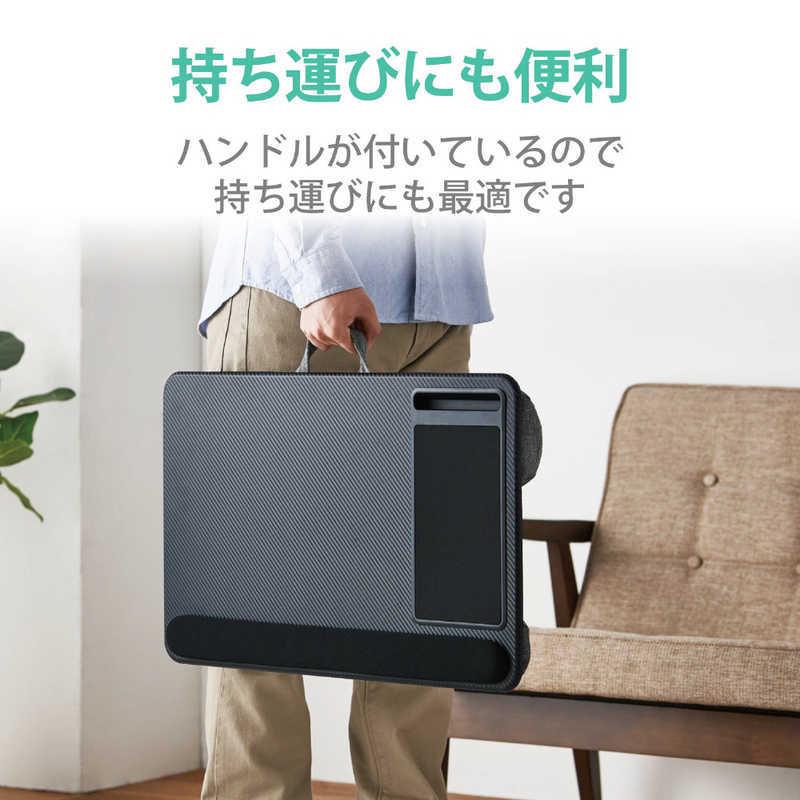 エレコム ELECOM ノートPCテーブル/マウスパッド付/リストレスト付/スマホスタンド付/17インチ PCA-LTTPC01BK|コジマ|05