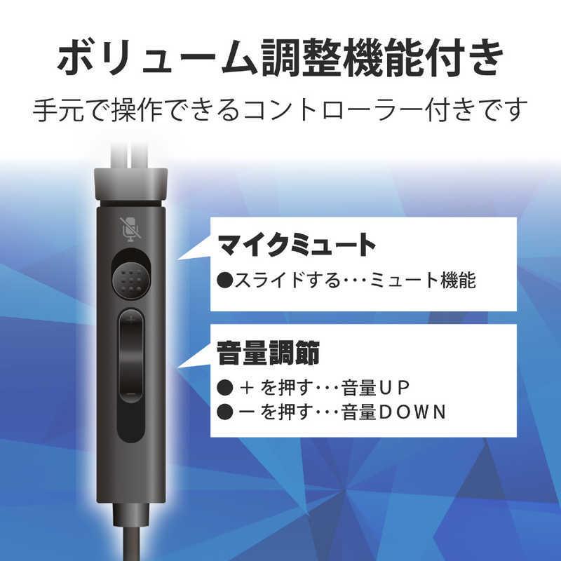 春の新作 エレコム ELECOM ヘッドセット ブラック φ3.5mmミニプラグ 両耳 イヤホンタイプ HS-EP15TBK