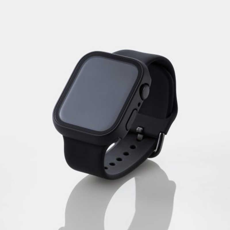 一部予約販売中】 エレコム AW-21ABCFBBK Apple Watch 保護ケース バンド一体型 Series 7 45mm 全面保護 液晶  側面 ガラス ブラック qdtek.vn