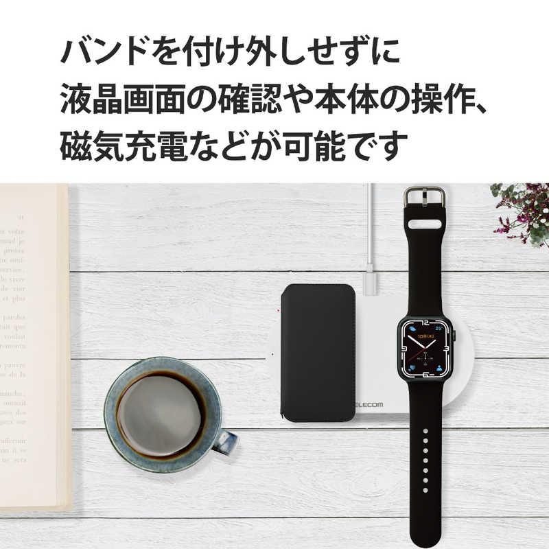 エレコム　ELECOM　Apple Watch 45/44/42mm/バンド/シリコン 　AW-45BDSCBK｜y-kojima｜05