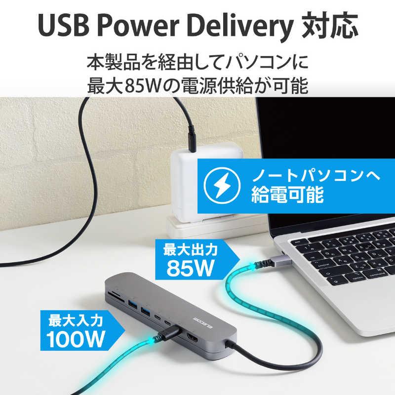 エレコム　ELECOM　USB Type C ドッキングステーション ハブ 8-in-1 シルバー　DST-C22SV｜y-kojima｜04