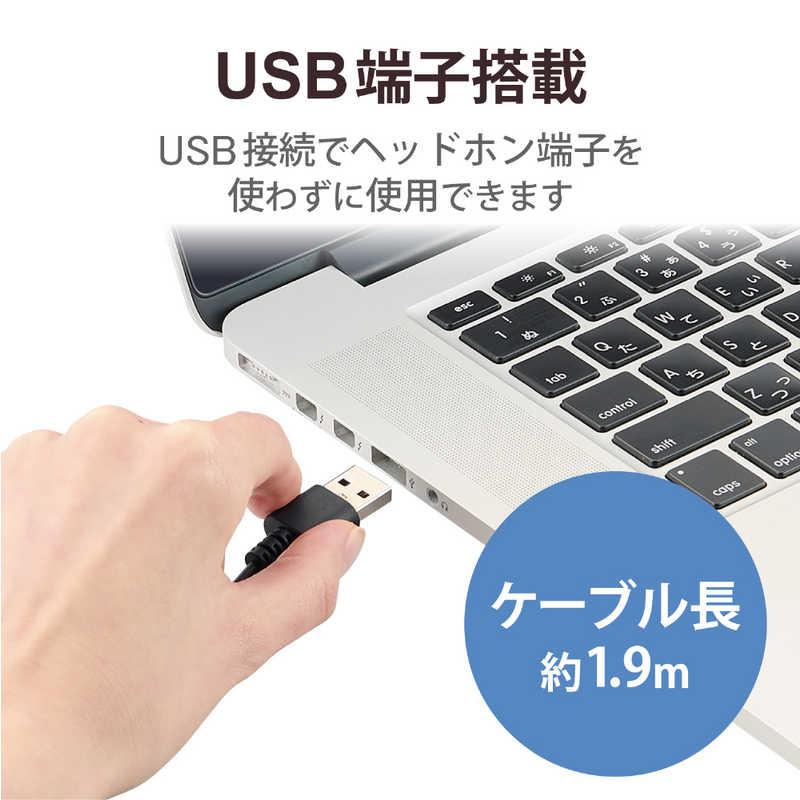 エレコム　ELECOM　ヘッドセット 無指向性 マイク付き ブラック　HS-HP103UNCBK｜y-kojima｜07