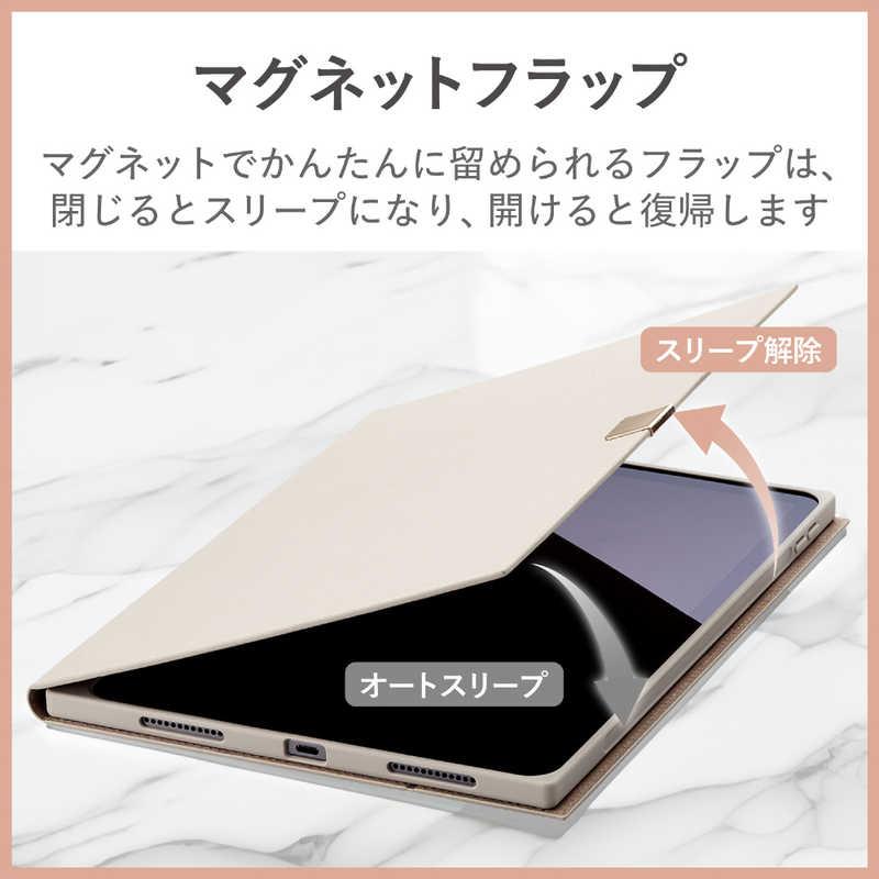 エレコム　ELECOM　10.9インチ iPad Air（第5/4世代）用 フラップケース ソフトレザー &me グレージュ　TB-A23MWVJMGB｜y-kojima｜03