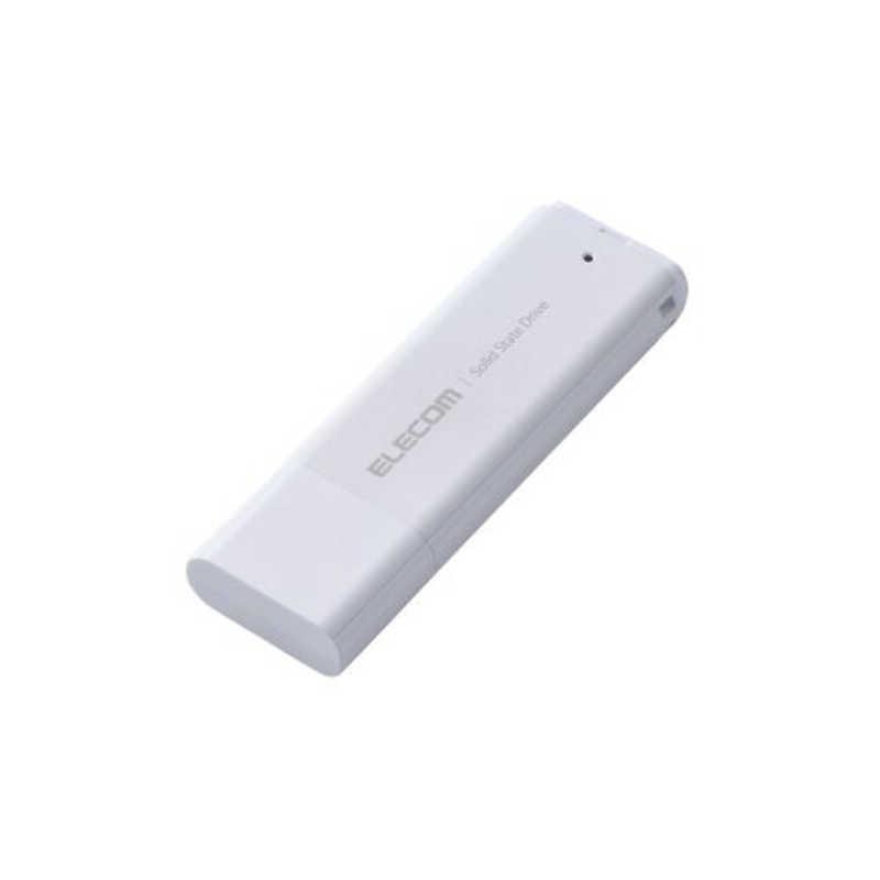 エレコム ELECOM 外付けSSD USB-A接続 PS5/PS4、録画対応 ホワイト
