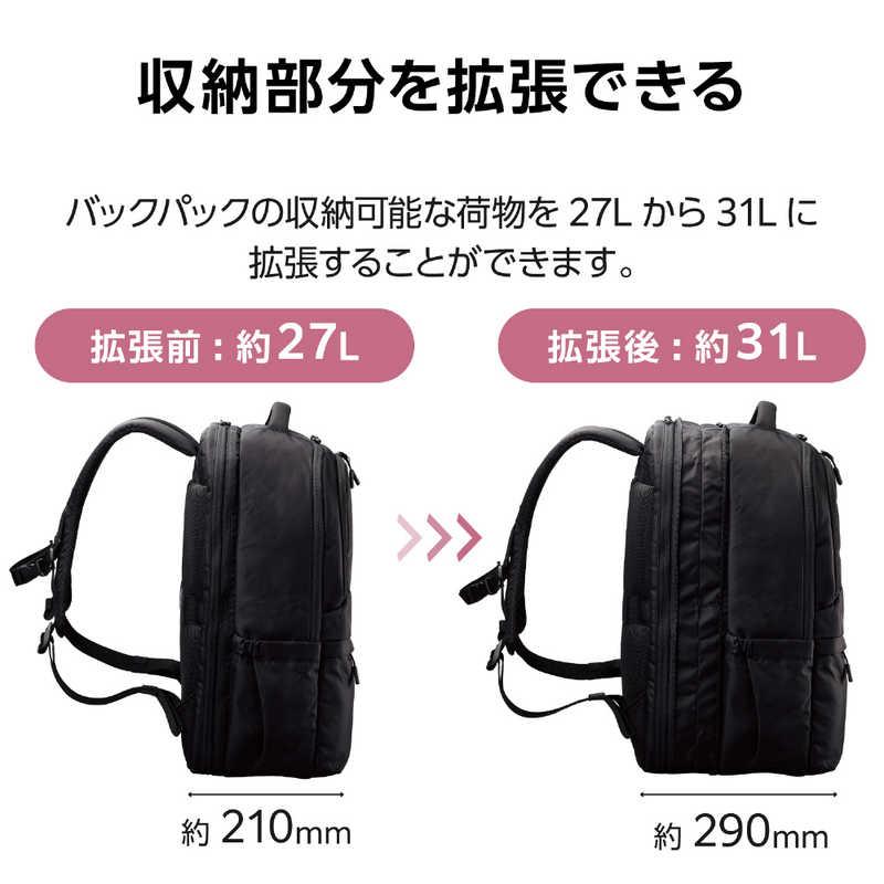 エレコム ELECOM 3気室構造 ビジネスリュック エレコム(ELECOM) エレコム 3気室構造リュック BM-BP03BK ブラック