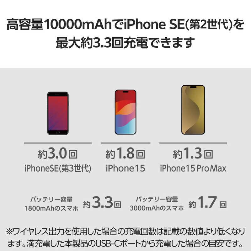 Amazon | エレコム モバイルバッテリー 20W 10000mAh USB PD対応 大 