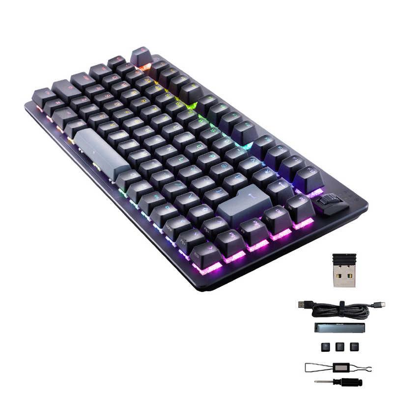 ゲーミングキーボード リニア 赤軸 メカニカル キーボード 75％サイズ 
