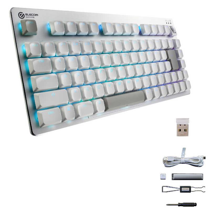 ゲーミングキーボード 有線/ 無線/ Bluetooth リニア 赤軸 メカニカル