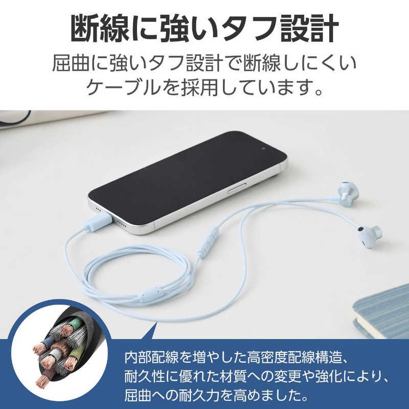 エレコム ELECOM タイプC イヤホン 有線 マイク付き セミオープン型