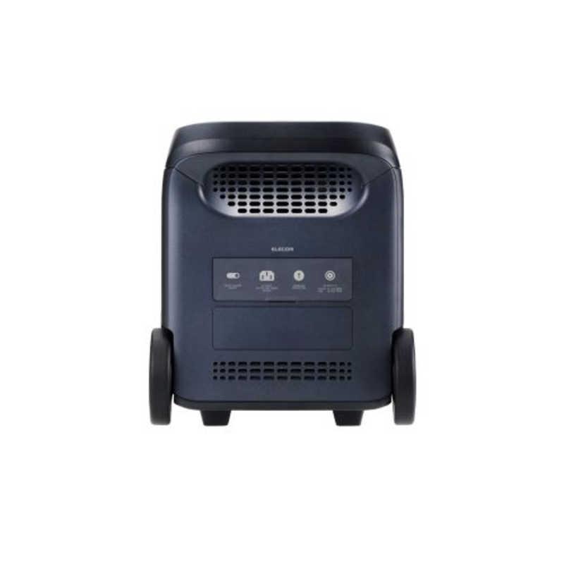 エレコム　ELECOM　ポータブル電源 2560Wh (AC×4 Type-C×2 USB-A×4 カーアクセサリーソケット×1 アンダーソン×1) ブラック　DE-PS2500PBKの画像