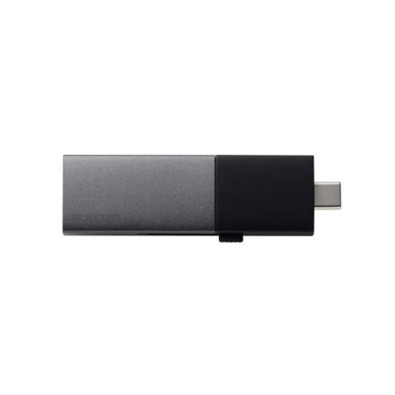 SSD 外付け 2TB USB3.2Gen2 読込最大1000MB/秒 USBメモリ型 ポータブルSSD スライド式 高速 耐衝撃 USB Type-C/ USB-A 両対応 ブラック　ESD-EWC2000GBKの画像