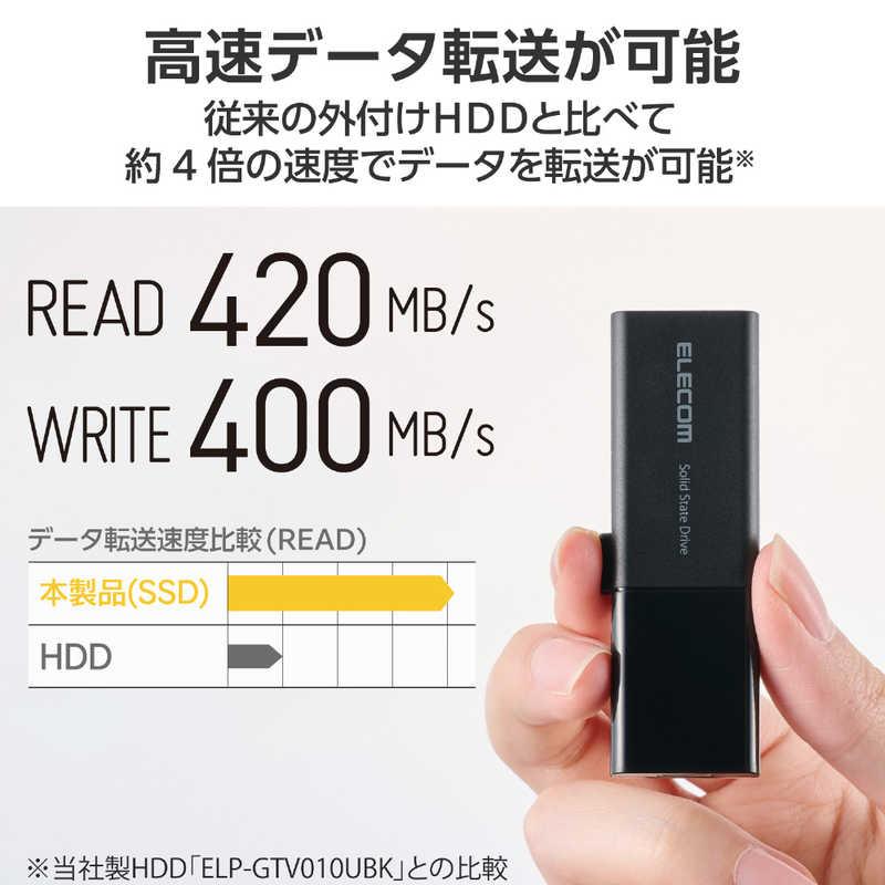 エレコム ELECOM SSD 外付け 250GB 読込最大420MB/秒 スライド式 USB