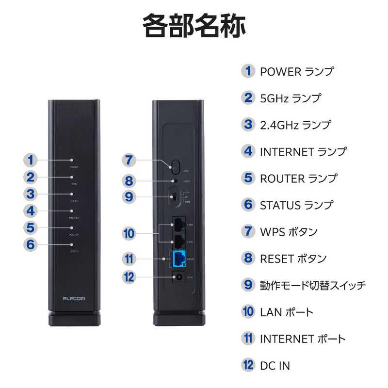 エレコム ELECOM ルーター 親機 WiFi7 11be/11ax 2882＋688Mbps IPv6