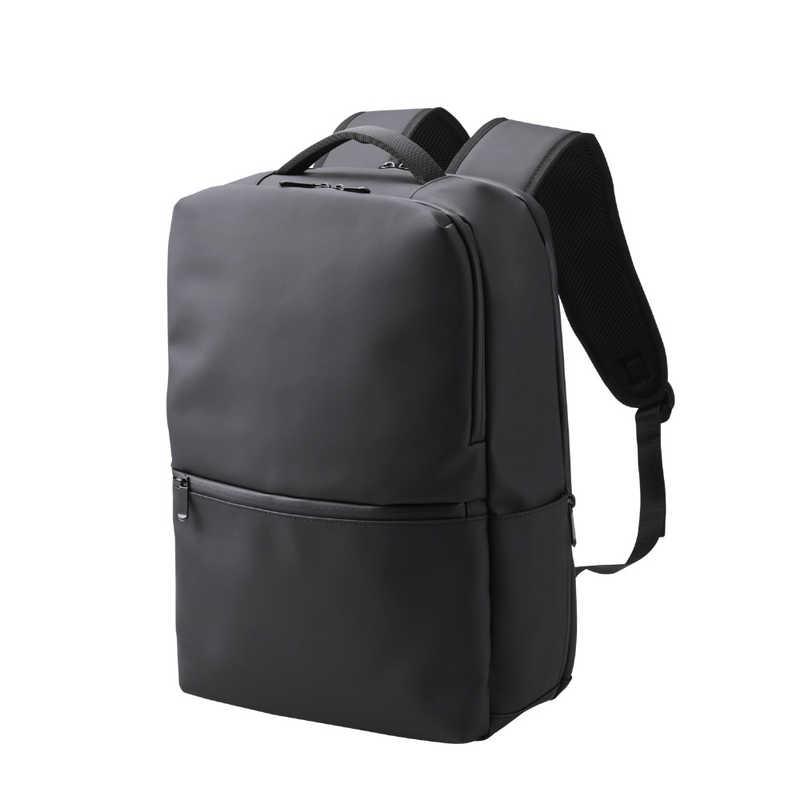 エレコム　ELECOM　リュック バックパック 19L A4 15.6インチノートPC 収納可 通勤 通学 出張 ビジネスリュック キャリーオン仕様 ブラック　BM-BPSQ01BK（Yahoo!・コジマYahoo!店）