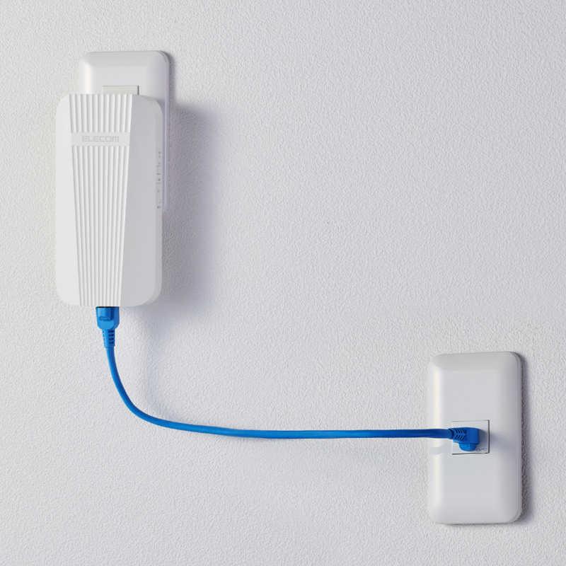 Wi-Fi6無線LANルーター、中継器、LANケーブル(Cat6A) Wi-Fi6 無線LAN中継器 コンセント直挿し型 戸建て・離れ家対応