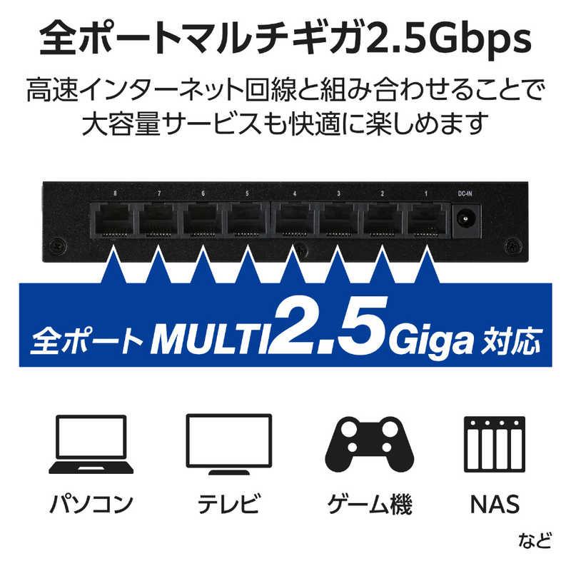 katu　大型OLED Gotek 88MA2 FH 接続セット エレコム ELECOM Giga対応スイッチングHub 8ポート 2.5G 金属筐体 電源
