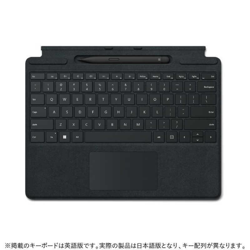 マイクロソフト　Microsoft　Surface Pro スリム ペン2付き Signature キーボード ブラック　8X6-00019｜y-kojima