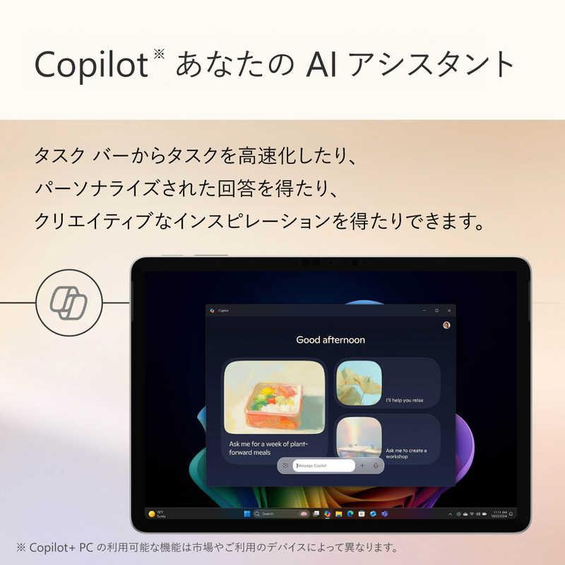 マイクロソフト　Microsoft　Surface Pro 12インチ ［Copilot＋ PC/Win11/Snapdragon X Plus/メモリ：16GB/UFS：256GB/Microsoft 365］ プラチナ　EP2-27651の画像