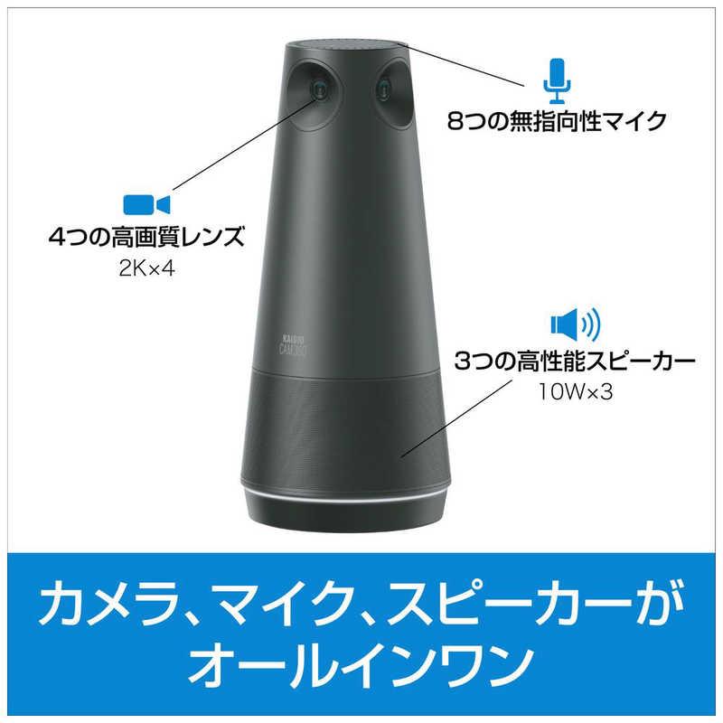 【新品 未使用 日本製】 ソースネクスト　ウェブカメラ＋マイク・スピーカー KAIGIO CAM360(Windows11対応 Mac) ブラック [有線]　KGC1-BK 【FKP1282497037】(46733円)