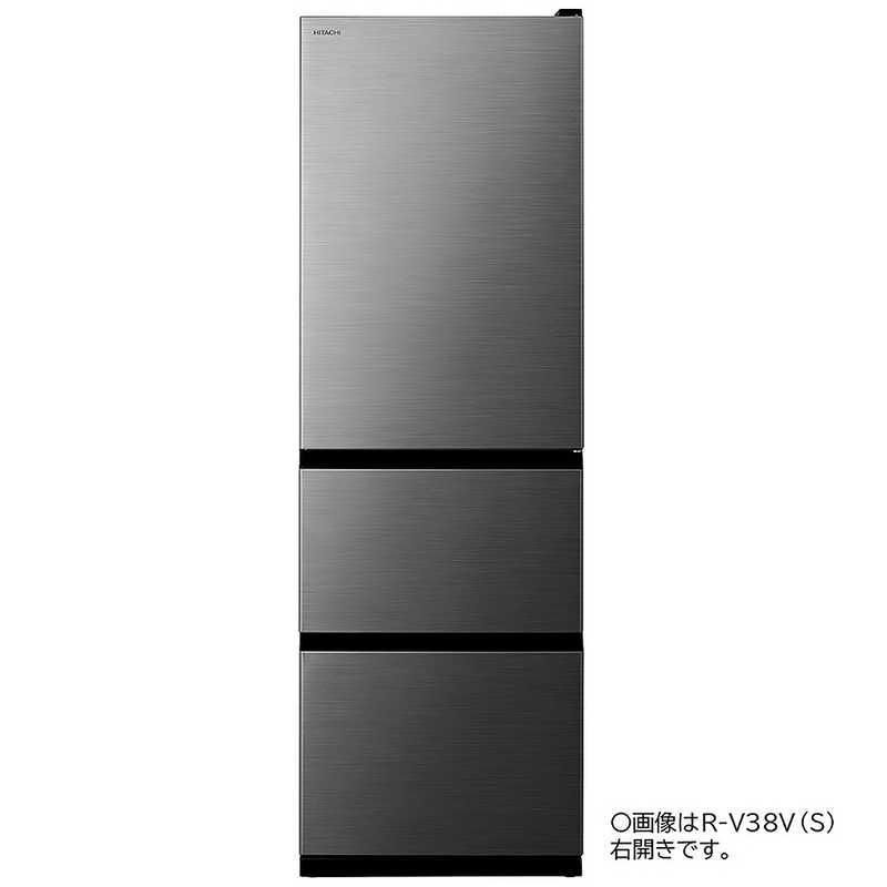日立 HITACHI 冷蔵庫 3ドア 左開き Vタイプ 幅60cm 375L グラファイト 