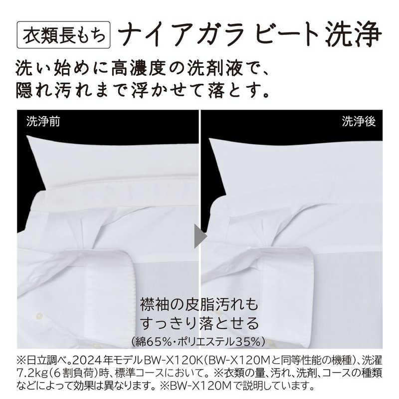 日立（HITACHI） 全自動洗濯機 洗濯12.0kg ビートウォッシュ ホワイト 