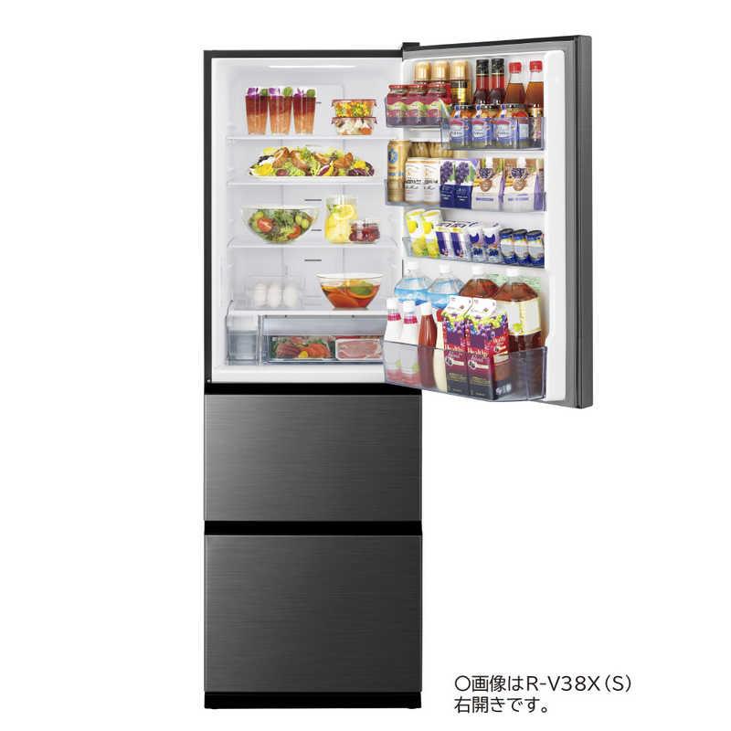 日立　HITACHI　冷蔵庫 3ドア 375L 右開き Vタイプ 真ん中野菜室 サッと急冷却 幅60cm グラファイトシルバー　R-V38X-S（標準設置無料） 日立 HITACHI 冷蔵庫 3ドア 375L 右開き Vタイプ 真ん中野菜室 サッと