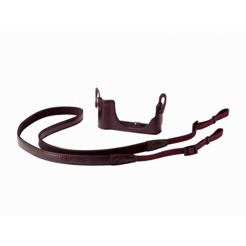 パナソニック　Panasonic　ボディケース&ストラップキット (ブラウン)　DMW-BCSK8-T