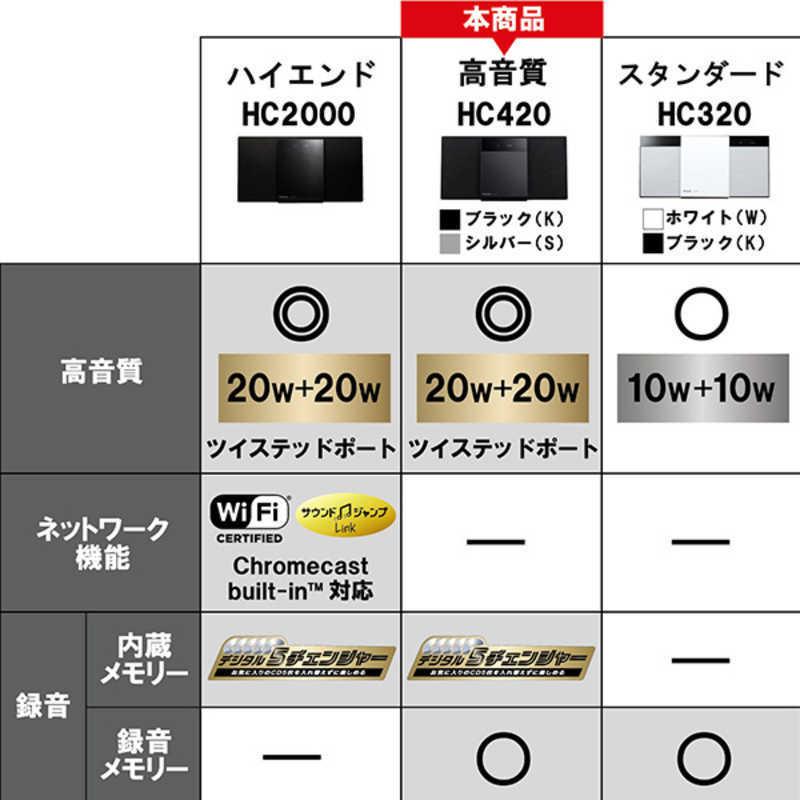 Panasonic（パナソニック） 一体型ミニコンポ シルバー SC-HC420S