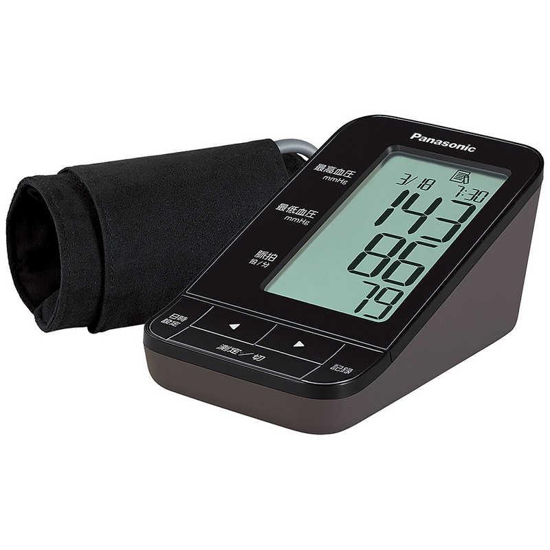 パナソニック 在庫限り Panasonic 血圧計 上腕 EW-BU17-T ダークブラウン オンラインショッピング 式 カフ