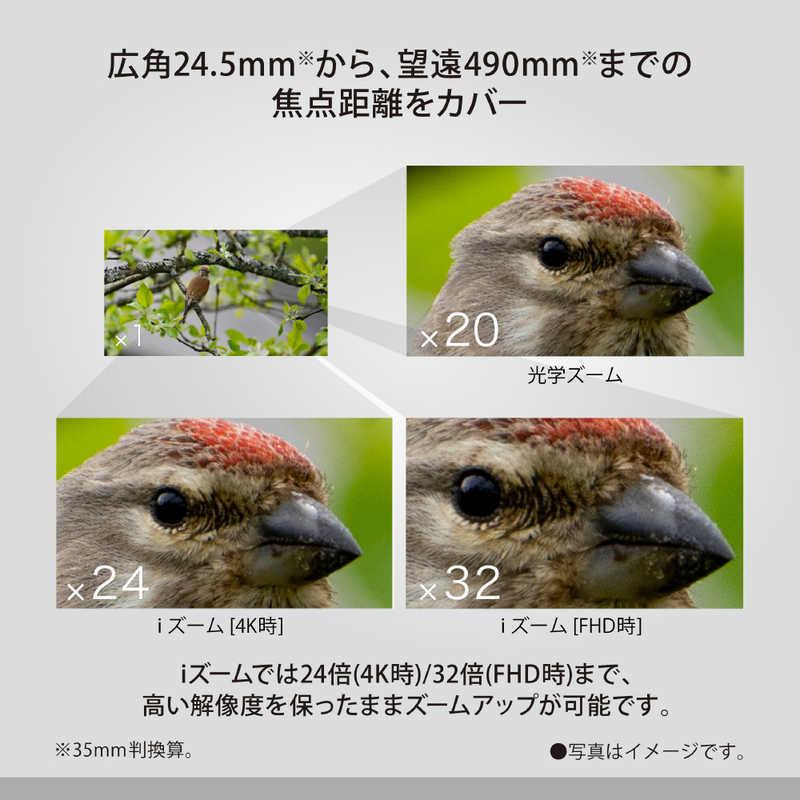 パナソニック Panasonic デジタル4Kビデオカメラ ブラック [4K対応] HC-X20-Kの画像