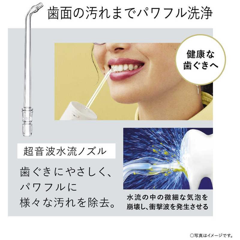 パナソニック Panasonic 口腔洗浄器 ジェットウォッシャー ドルツ 超音波水流モデル 携帯用 AC100-240V (国内・海外兼用) EW-DJ42-W 白の画像