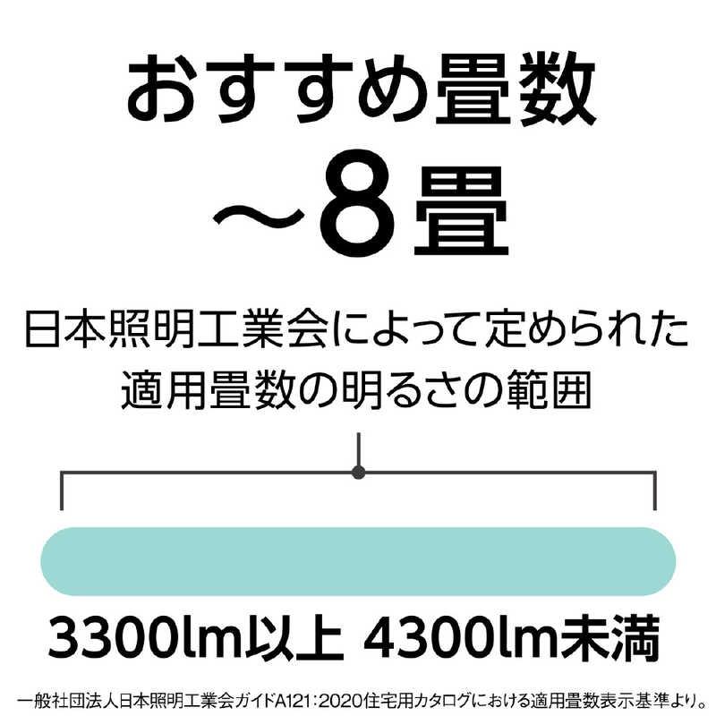 パナソニック Panasonic LEDシーリングライト ライフコンディショニングシリーズ [8畳 /リモコン付属] HH-XCH0808Aの画像