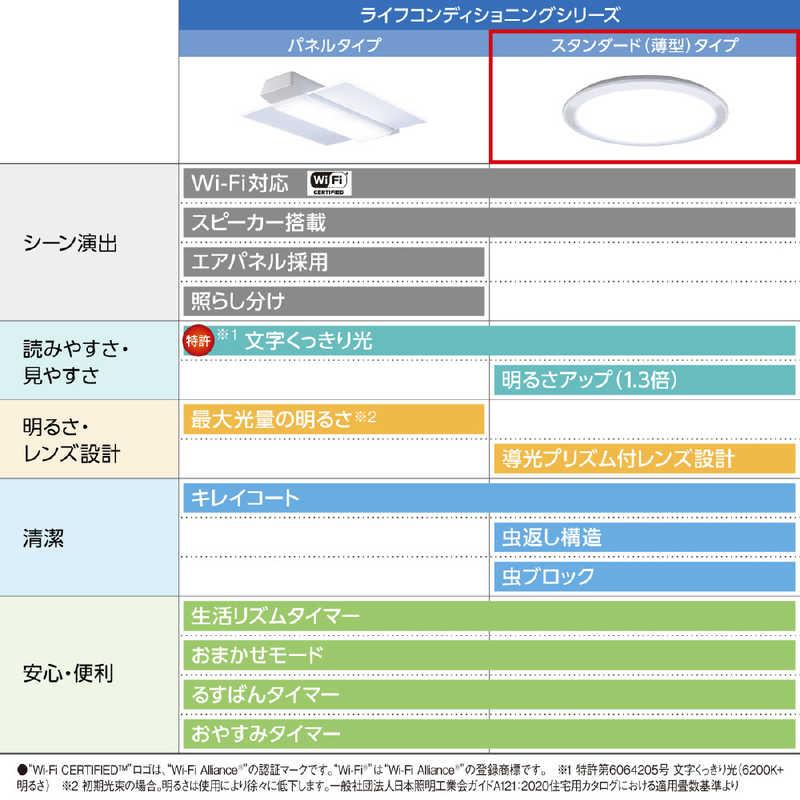 パナソニック Panasonic LEDシーリングライト ライフコンディショニングシリーズ [8畳 /リモコン付属] HH-XCH0808Aの画像